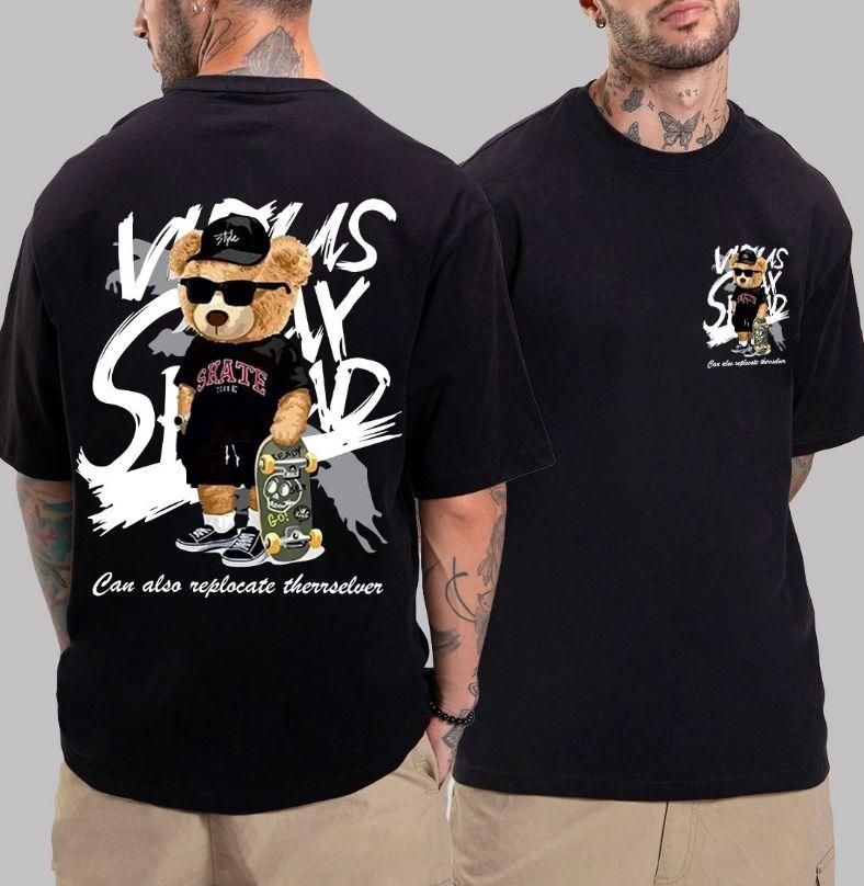 cotton oversize Graphic Printed Half Sleeves T shirt